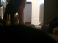 Quickie در حمام با همسر قبل از بیرون رفتن